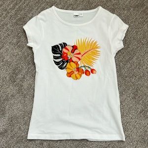 Girls cotton tshirt by iDO size 7/ 122cm like new